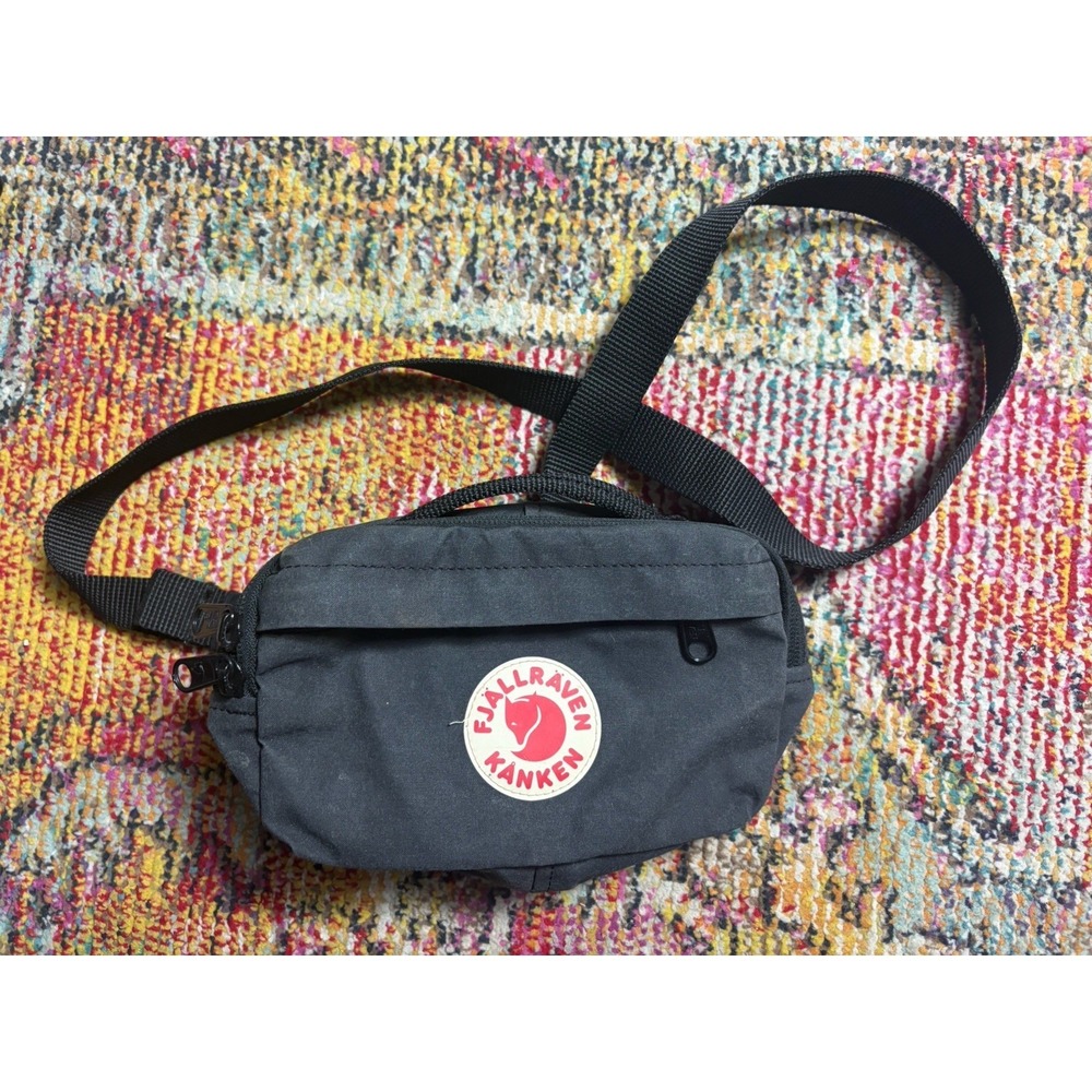 Fjallraven Kanken Hip Pack Black Sweden Fanny Waist Pack Travel Hiking